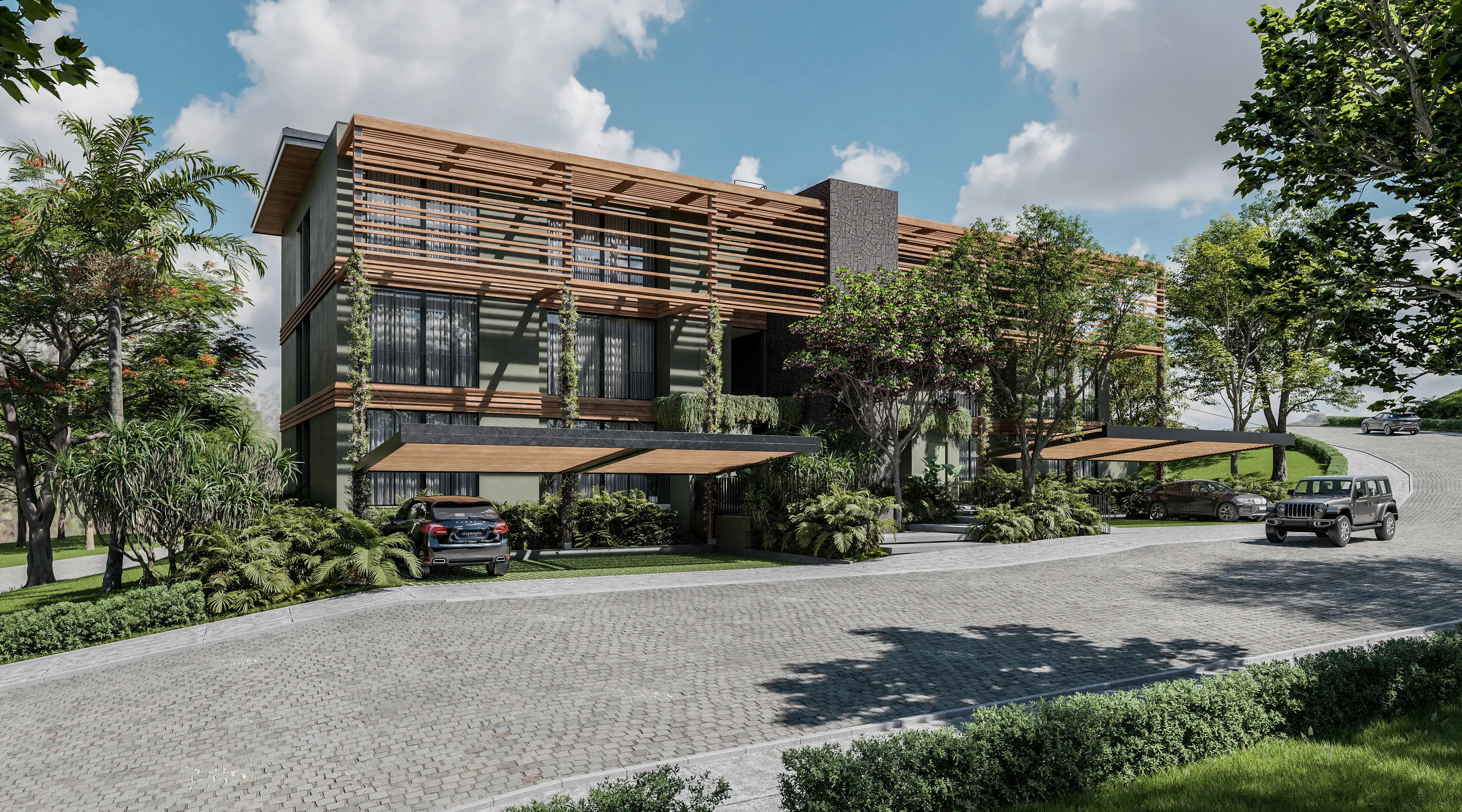 Front of the Condo Building