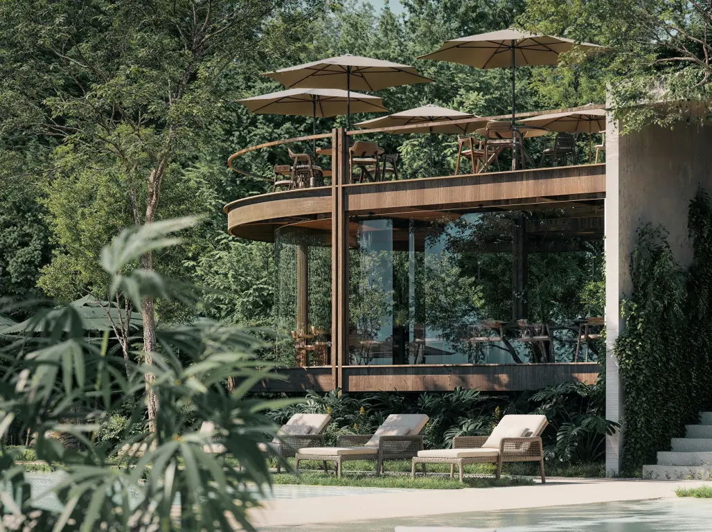 Rendering of the Beach Club